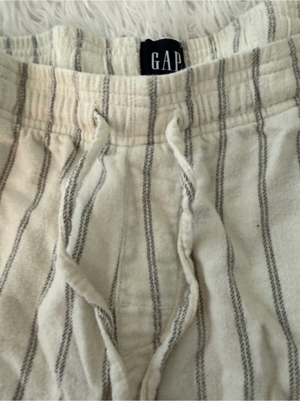 GAP Size M 100% Cotton Striped Pajama Lounge Pants - Picture 2 of 6